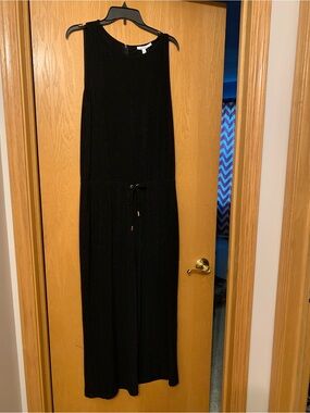 Chico's Black Sleeveless Drawstring jumpsuit